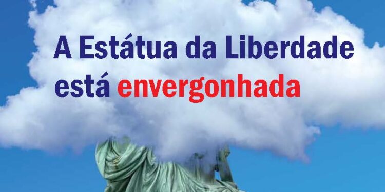 A Estátua da Liberdade está envergonhada